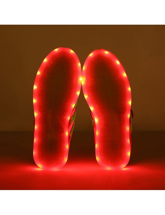 Kids Unisex LED Luminous Shoes Flashing USB Rechargeable Low-cut Shoes