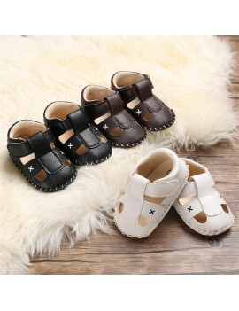 Summer style 0-1 year old toddler shoes boys and girls baby non-slip baby walking sandals brown 12.5cm