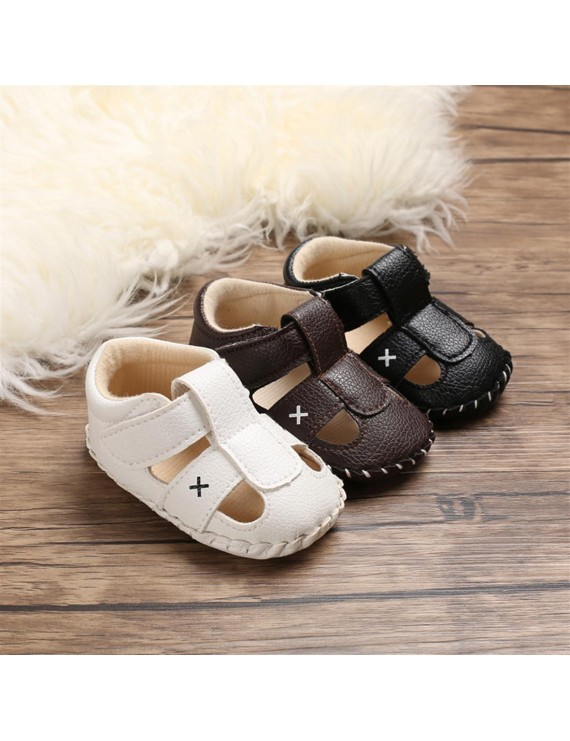 Summer style 0-1 year old toddler shoes boys and girls baby non-slip baby walking sandals brown 12.5cm