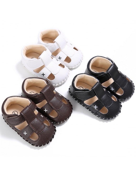 Summer style 0-1 year old toddler shoes boys and girls baby non-slip baby walking sandals brown 12.5cm