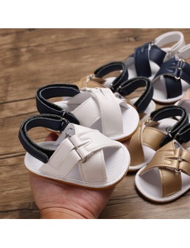 Oxford non-slip bottom breathable baby walking sandals for boys and girls 0-1 years old gold 11CM / 100g