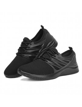 Fly Line Mesh Upper Breathable Sneakers Anti-skid Casual Sports Shoes For Men