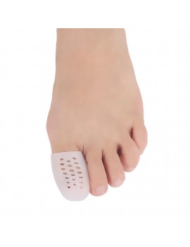 New type with perforated toe protection cover breathable big toe protection cover sports leisure anti-wear thumb corns care cover white