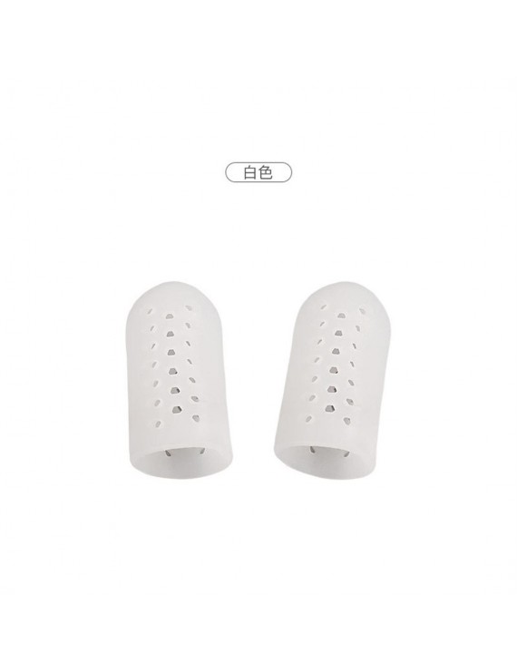 New type with perforated toe protection cover breathable big toe protection cover sports leisure anti-wear thumb corns care cover white