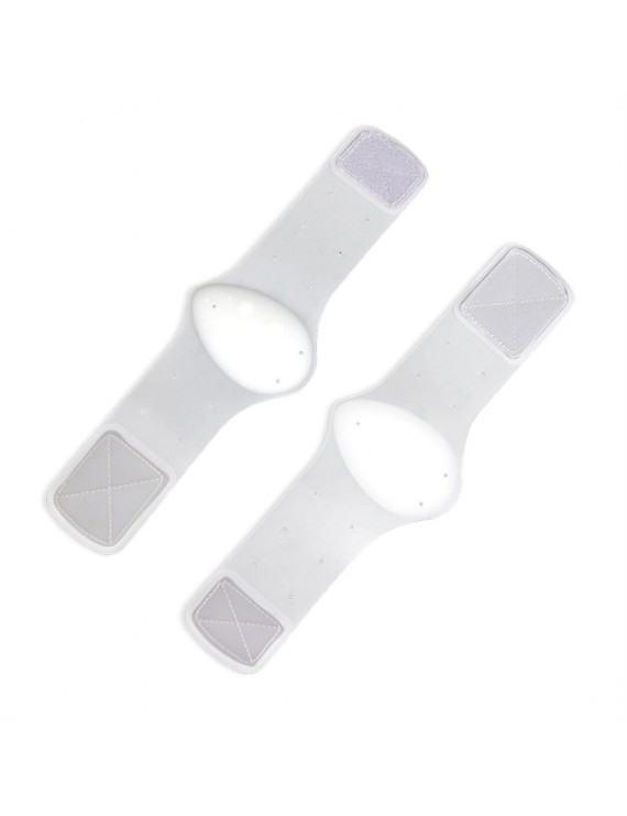 2 double silicone pads with massage shock absorption white arch pad