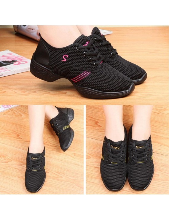 Female Dance Sneakers Soft Mesh Shoes Woman Jazz Ballroom Practicing Shoes