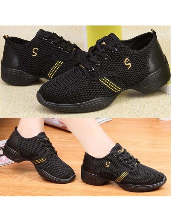 Female Dance Sneakers Soft Mesh Shoes Woman Jazz Ballroom Practicing Shoes