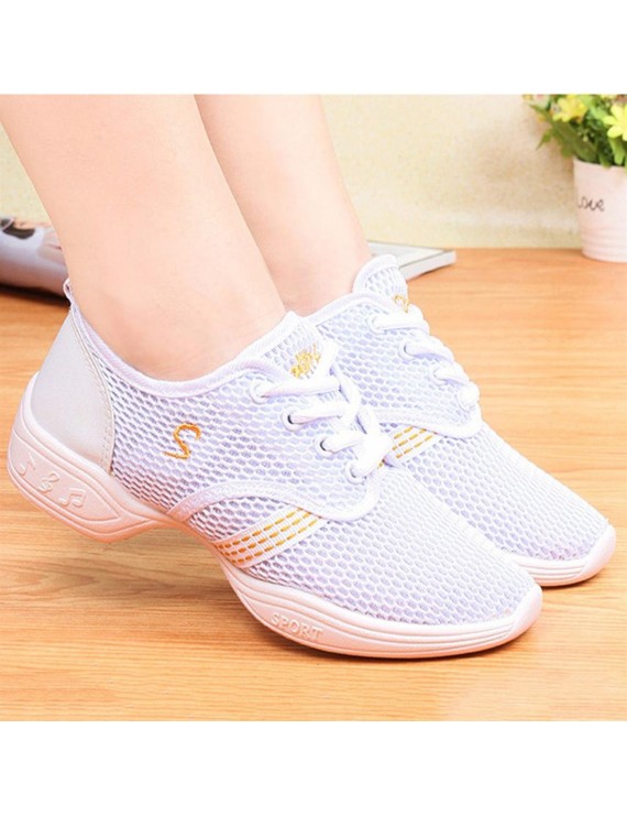 Female Dance Sneakers Soft Mesh Shoes Woman Jazz Ballroom Practicing Shoes