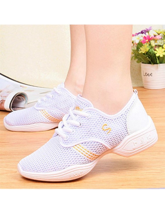 Female Dance Sneakers Soft Mesh Shoes Woman Jazz Ballroom Practicing Shoes