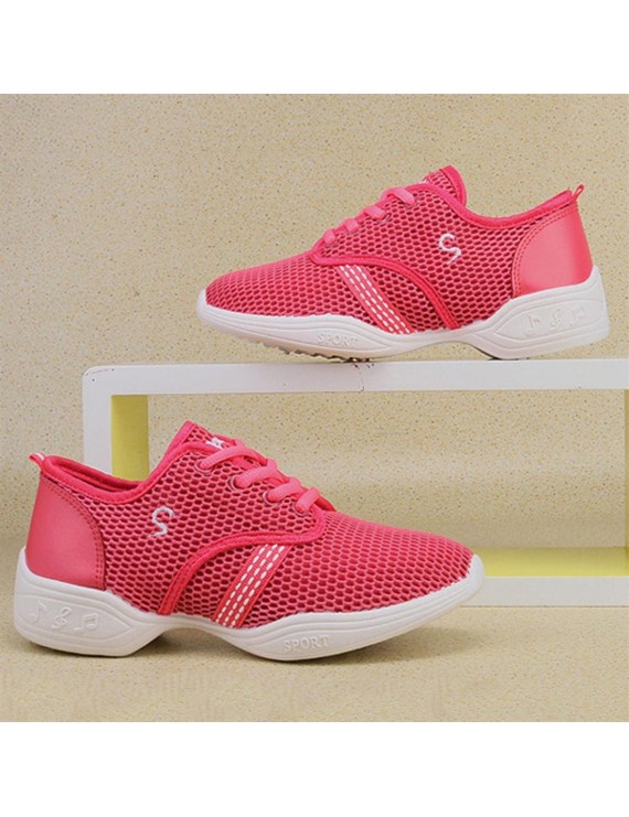 Female Dance Sneakers Soft Mesh Shoes Woman Jazz Ballroom Practicing Shoes