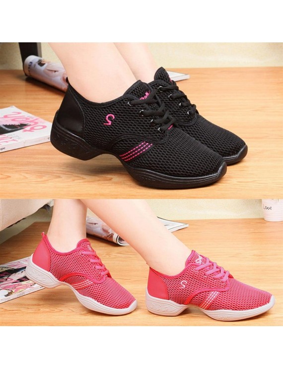 Female Dance Sneakers Soft Mesh Shoes Woman Jazz Ballroom Practicing Shoes