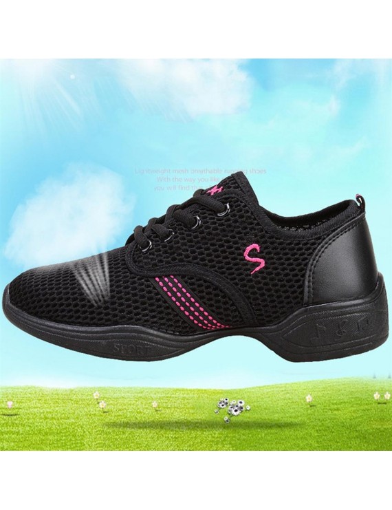 Female Dance Sneakers Soft Mesh Shoes Woman Jazz Ballroom Practicing Shoes