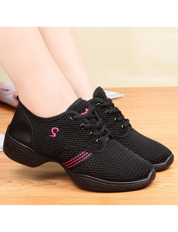 Female Dance Sneakers Soft Mesh Shoes Woman Jazz Ballroom Practicing Shoes