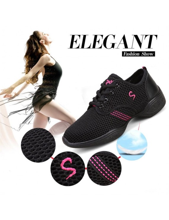 Female Dance Sneakers Soft Mesh Shoes Woman Jazz Ballroom Practicing Shoes