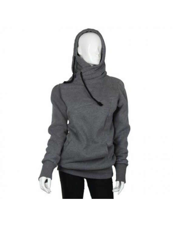 Solid Color Long Sleeve Pullover Hoodie